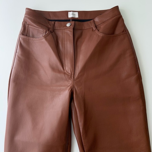 Aritzia Melina Pants size 8 cognac - Picture 2 of 5